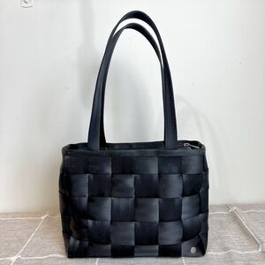 Harveys Original Seatbelt Bag Black Mercedes-Benz Purse Double Strap Tote